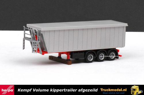 Herpa 076555-002 Kempf volume kippertrailer afgezeild