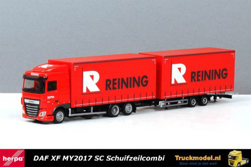 Herpa 938587 Reining DAF XF MY2017 SC schuifzeil wipkar combinatie