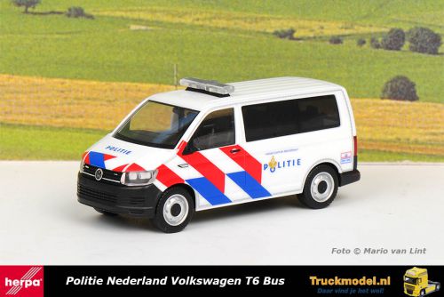 Herpa 941921 Politie Nederland Volkswagen T6 Bus