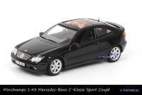 Minichamps B6 696 1918 Mercedes-Benz C-klasse Sport Coupé Evolution Obsidian Black