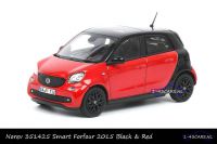 Norev 351425 Smart Forfour 2015 Zwart Rood